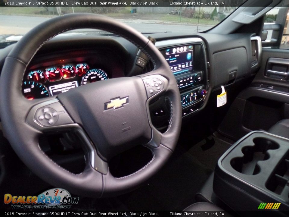 2018 Chevrolet Silverado 3500HD LT Crew Cab Dual Rear Wheel 4x4 Black / Jet Black Photo #21
