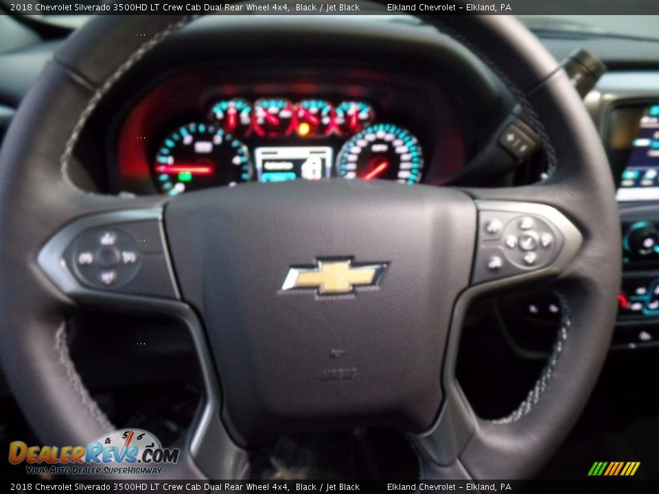 2018 Chevrolet Silverado 3500HD LT Crew Cab Dual Rear Wheel 4x4 Black / Jet Black Photo #23