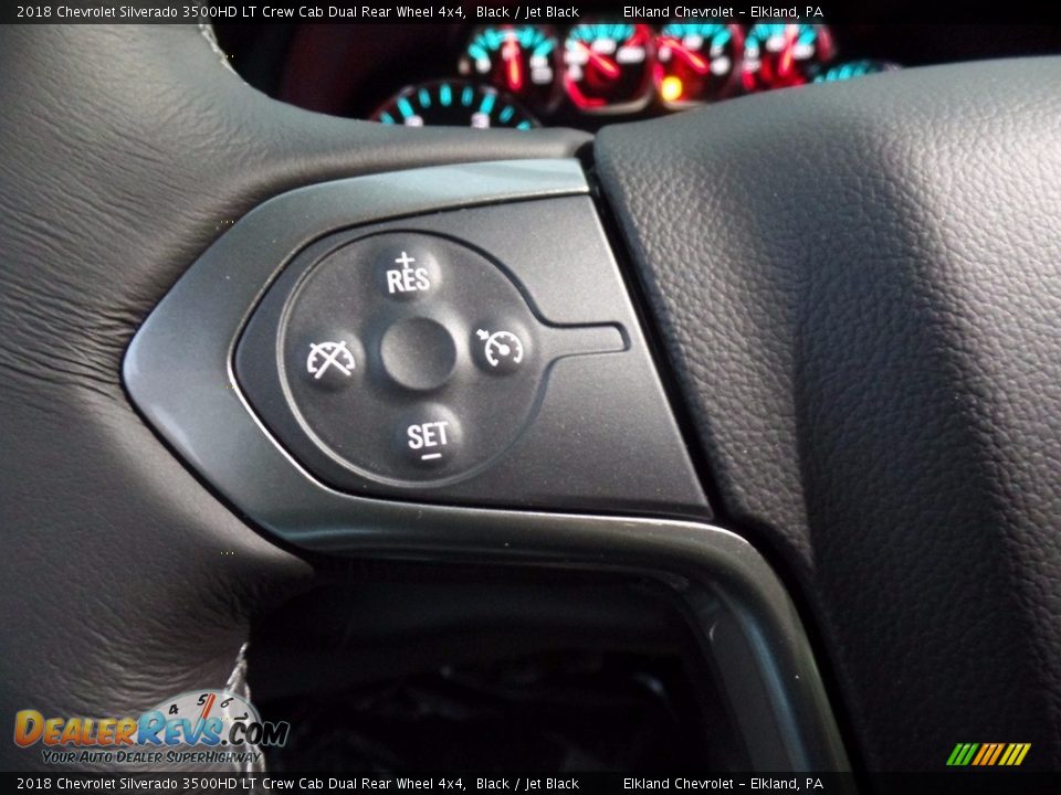 2018 Chevrolet Silverado 3500HD LT Crew Cab Dual Rear Wheel 4x4 Black / Jet Black Photo #24