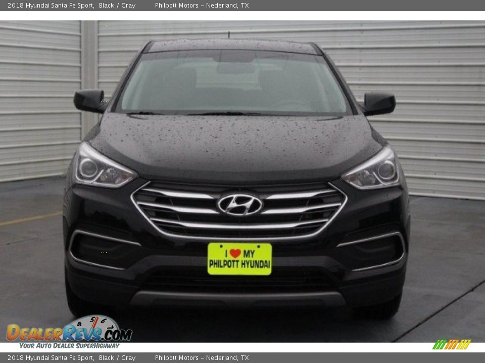 2018 Hyundai Santa Fe Sport Black / Gray Photo #2