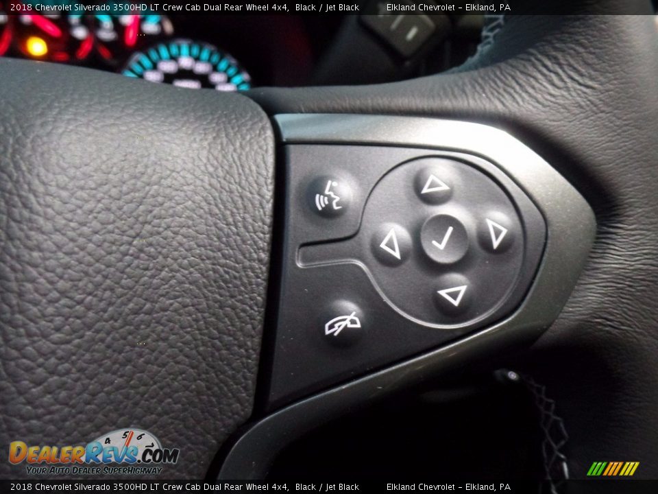 2018 Chevrolet Silverado 3500HD LT Crew Cab Dual Rear Wheel 4x4 Black / Jet Black Photo #25