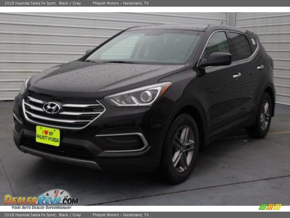 2018 Hyundai Santa Fe Sport Black / Gray Photo #3