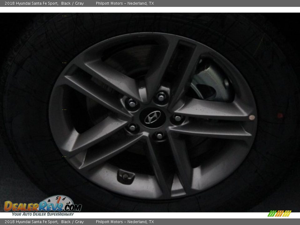 2018 Hyundai Santa Fe Sport Black / Gray Photo #5
