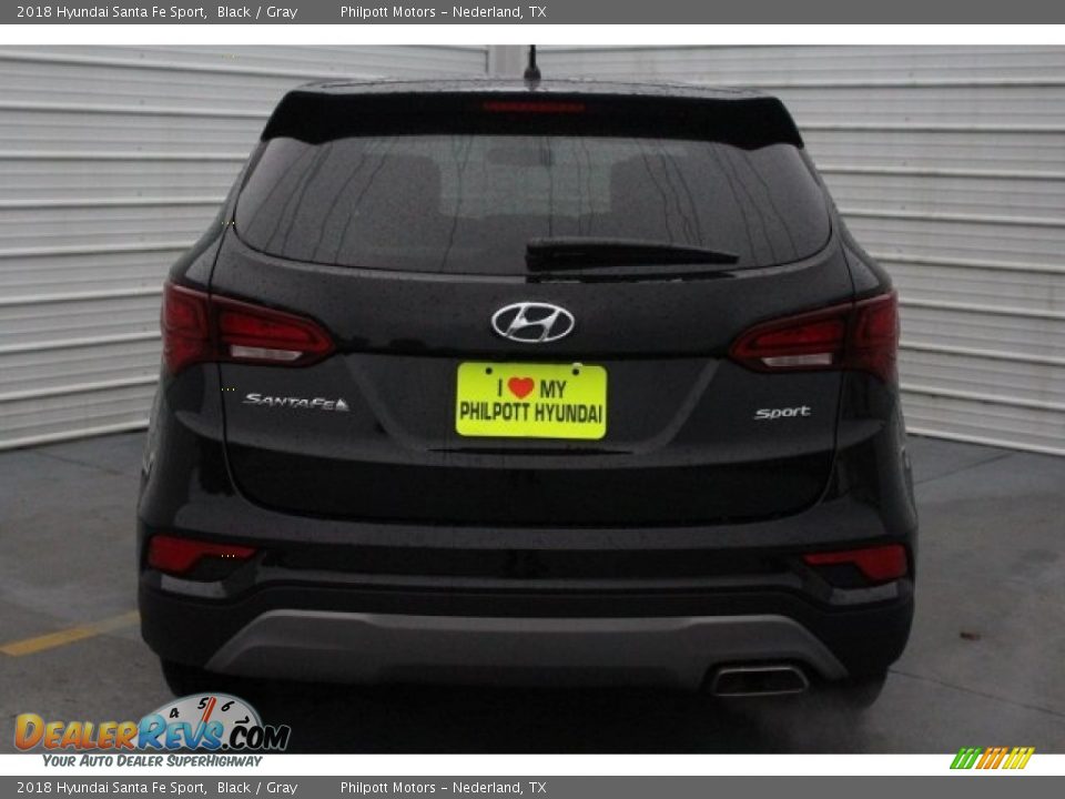 2018 Hyundai Santa Fe Sport Black / Gray Photo #7
