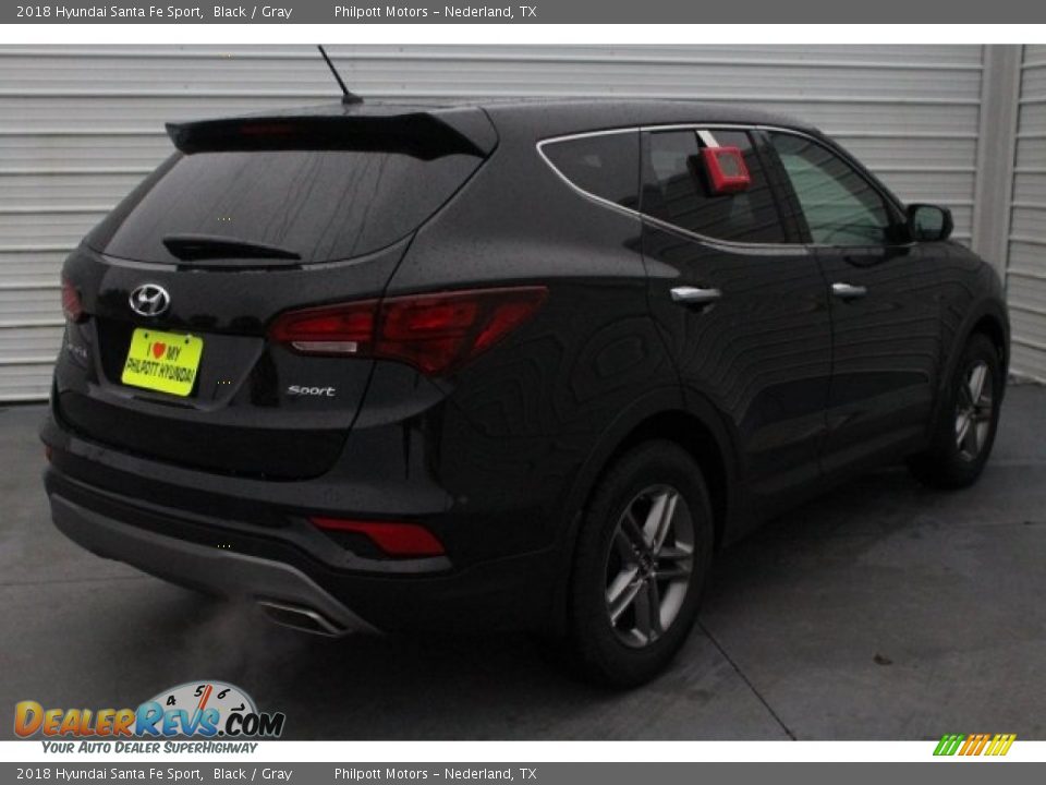 2018 Hyundai Santa Fe Sport Black / Gray Photo #8