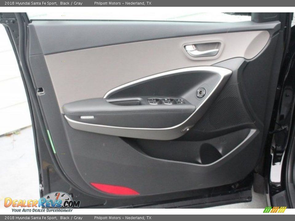 2018 Hyundai Santa Fe Sport Black / Gray Photo #9