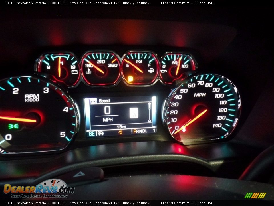 2018 Chevrolet Silverado 3500HD LT Crew Cab Dual Rear Wheel 4x4 Black / Jet Black Photo #29