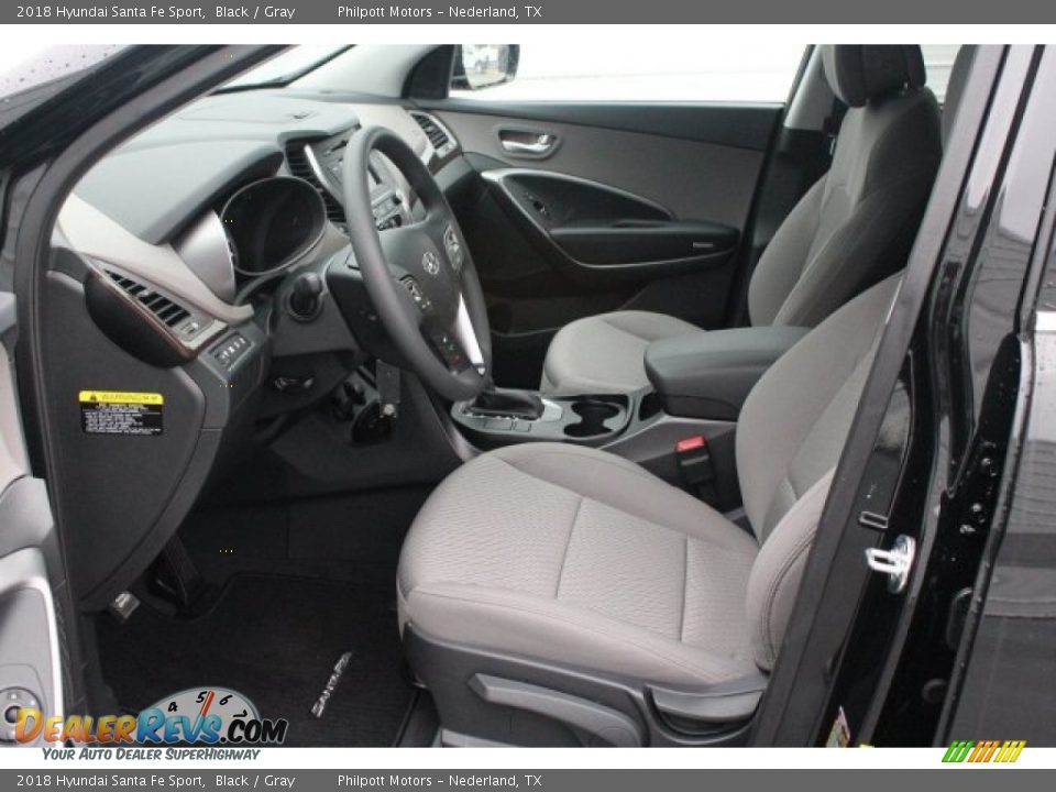 Gray Interior - 2018 Hyundai Santa Fe Sport  Photo #11