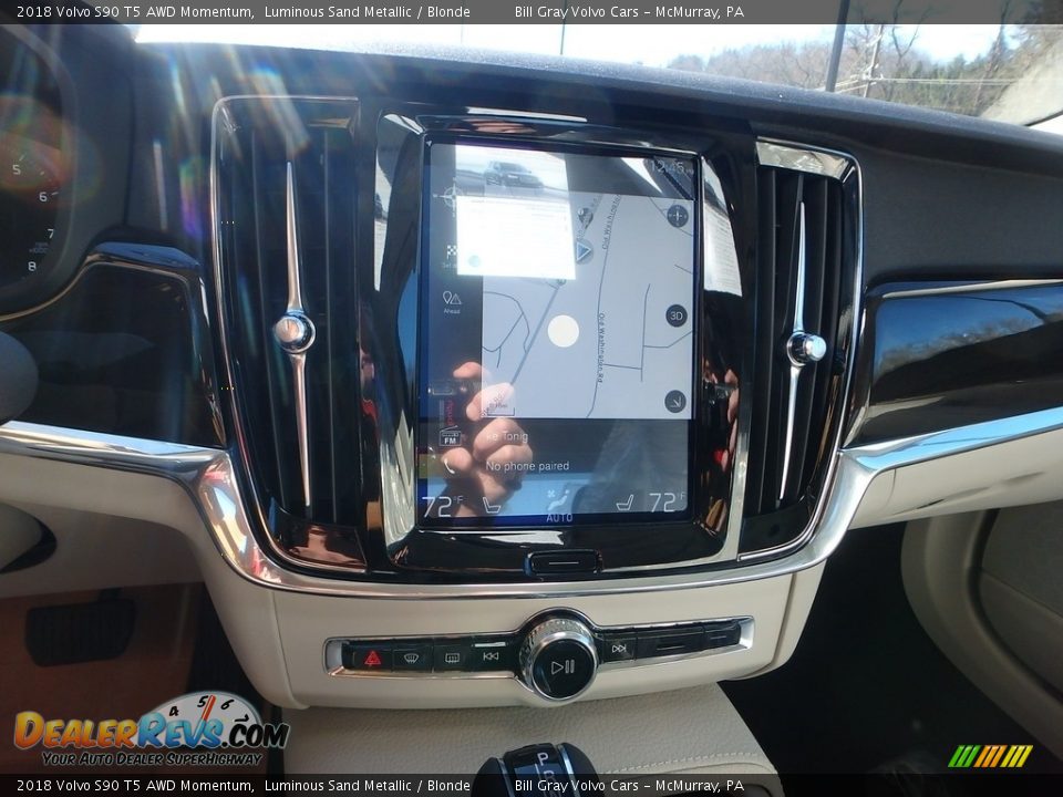 2018 Volvo S90 T5 AWD Momentum Luminous Sand Metallic / Blonde Photo #14