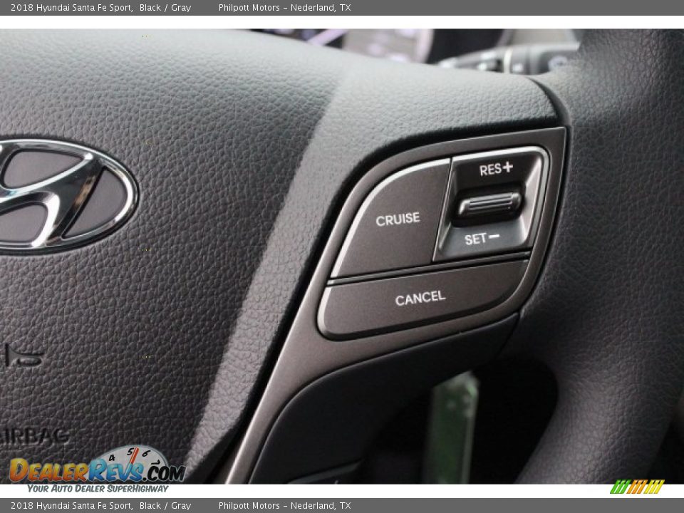 2018 Hyundai Santa Fe Sport Black / Gray Photo #17
