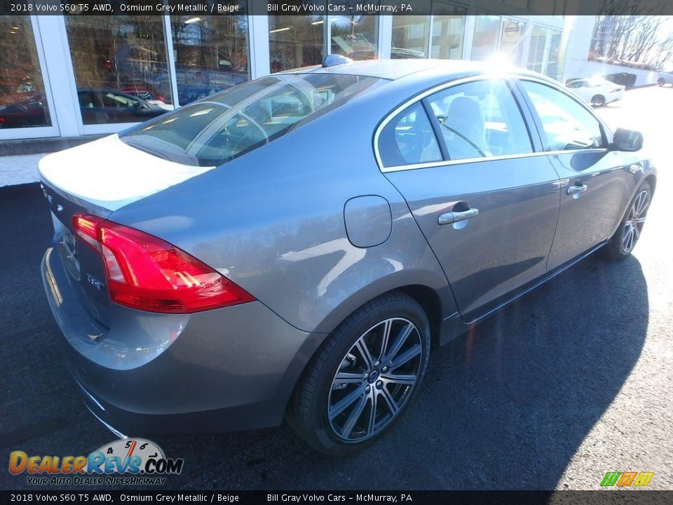 2018 Volvo S60 T5 AWD Osmium Grey Metallic / Beige Photo #2