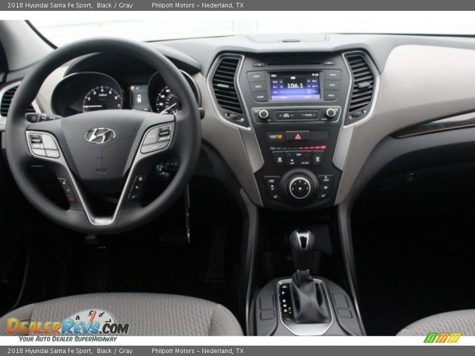 2018 Hyundai Santa Fe Sport Black / Gray Photo #22