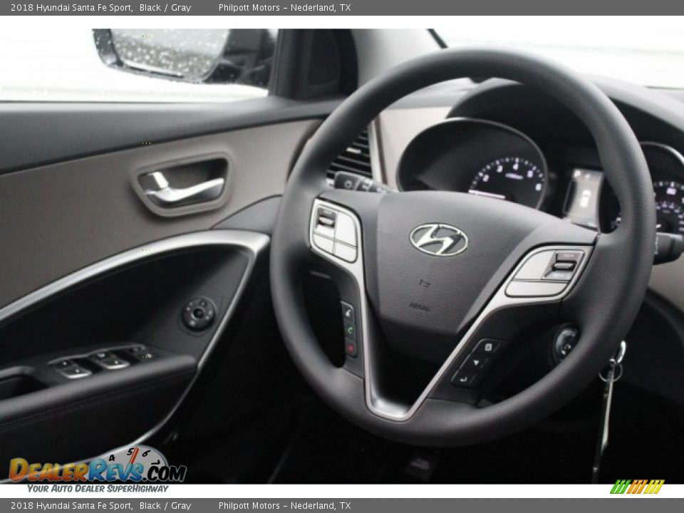 2018 Hyundai Santa Fe Sport Black / Gray Photo #23