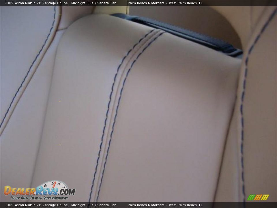 2009 Aston Martin V8 Vantage Coupe Midnight Blue / Sahara Tan Photo #9