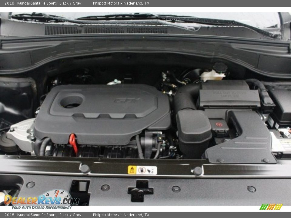2018 Hyundai Santa Fe Sport Black / Gray Photo #25