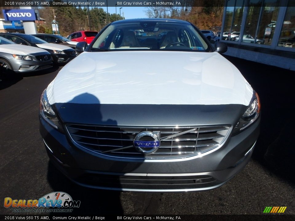 2018 Volvo S60 T5 AWD Osmium Grey Metallic / Beige Photo #5