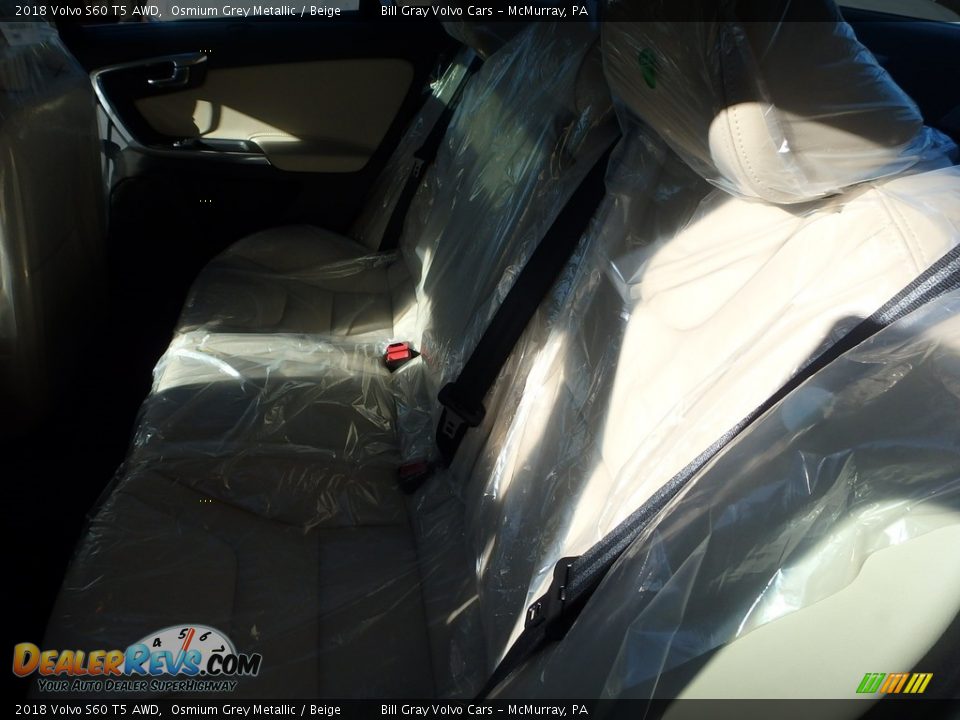 2018 Volvo S60 T5 AWD Osmium Grey Metallic / Beige Photo #7