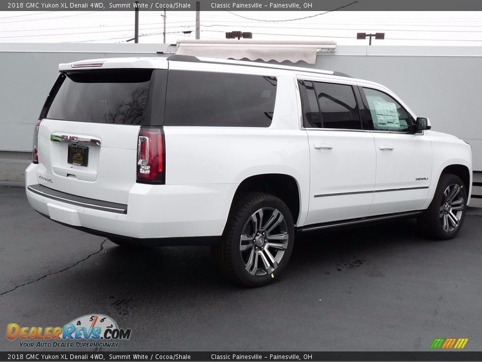 2018 GMC Yukon XL Denali 4WD Summit White / Cocoa/Shale Photo #2