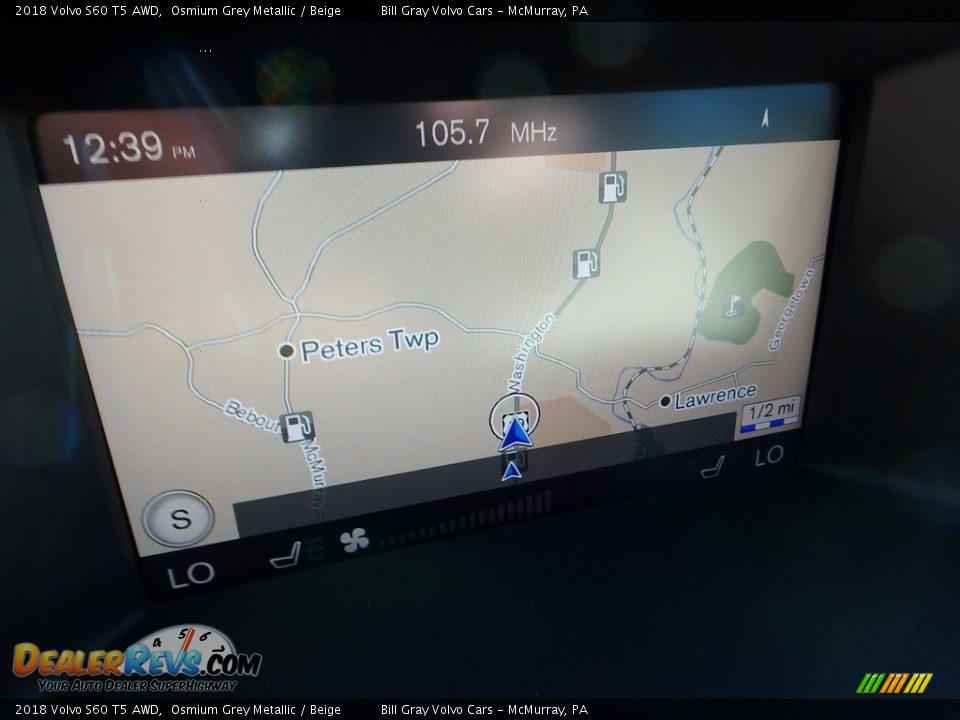 2018 Volvo S60 T5 AWD Osmium Grey Metallic / Beige Photo #13