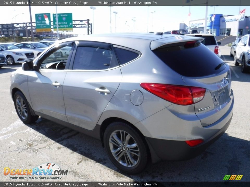 2015 Hyundai Tucson GLS AWD Graphite Gray / Beige Photo #8