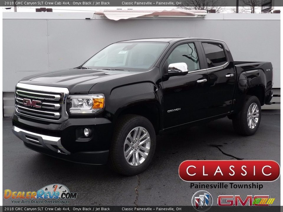 2018 GMC Canyon SLT Crew Cab 4x4 Onyx Black / Jet Black Photo #1