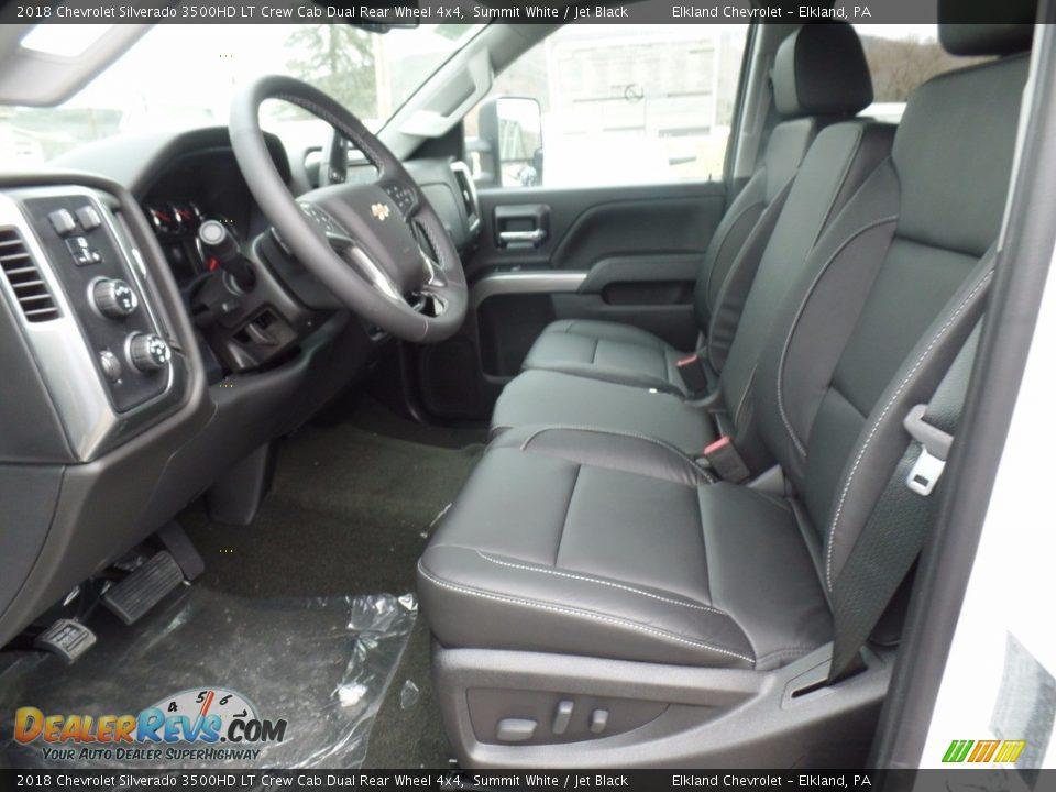 Jet Black Interior - 2018 Chevrolet Silverado 3500HD LT Crew Cab Dual Rear Wheel 4x4 Photo #17