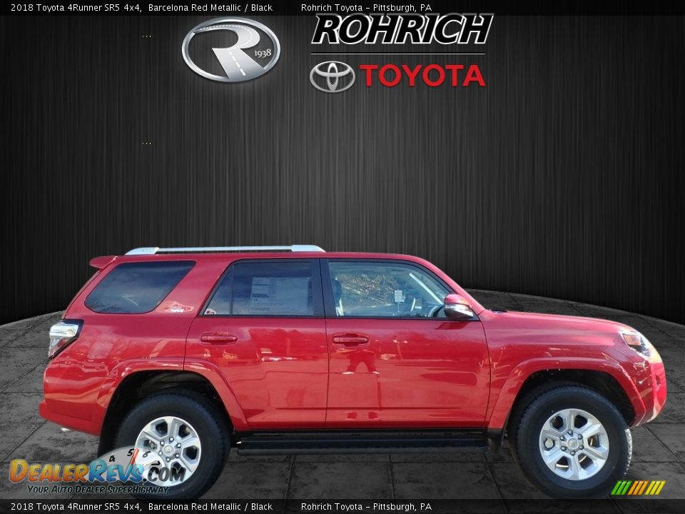 2018 Toyota 4Runner SR5 4x4 Barcelona Red Metallic / Black Photo #2