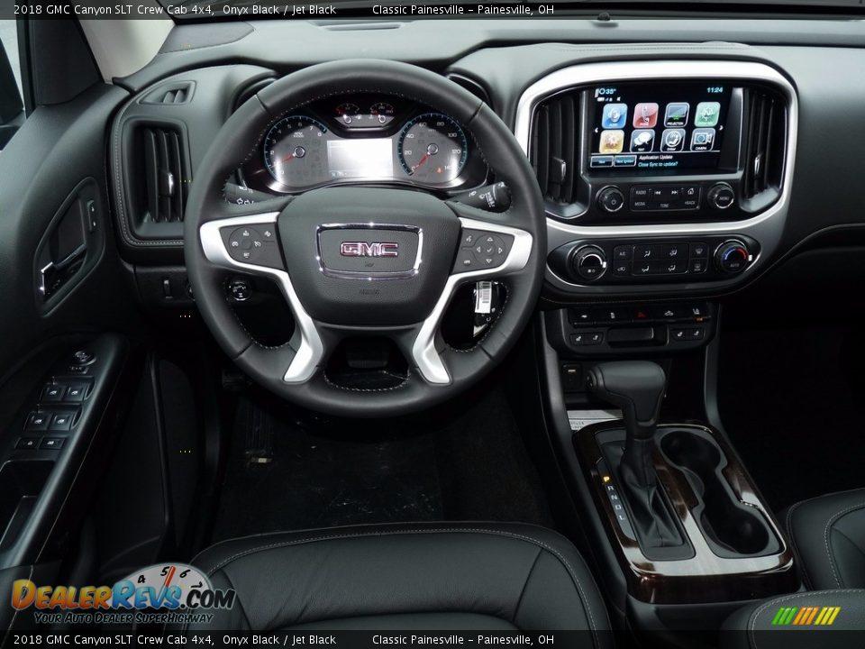 2018 GMC Canyon SLT Crew Cab 4x4 Onyx Black / Jet Black Photo #8