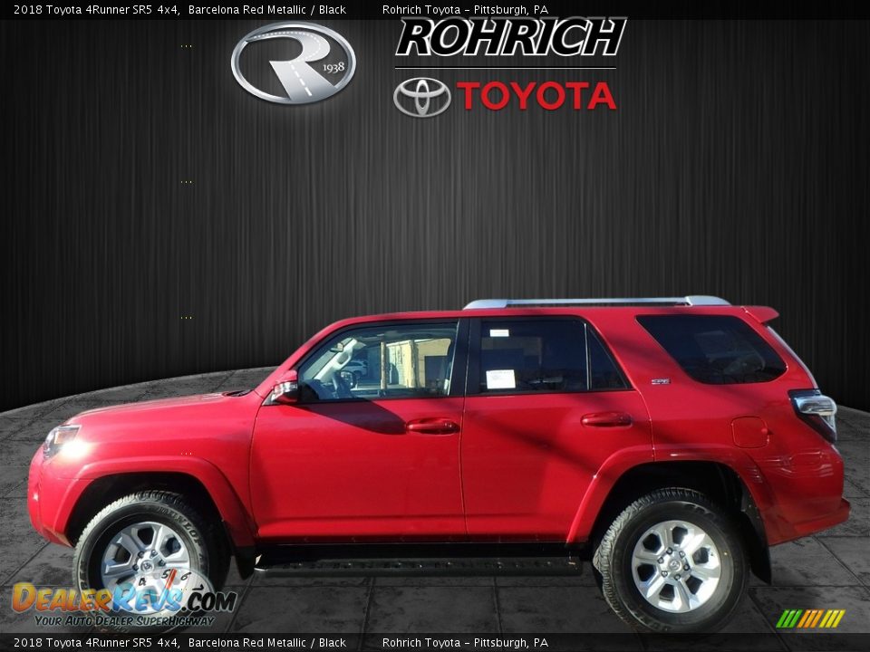 2018 Toyota 4Runner SR5 4x4 Barcelona Red Metallic / Black Photo #3