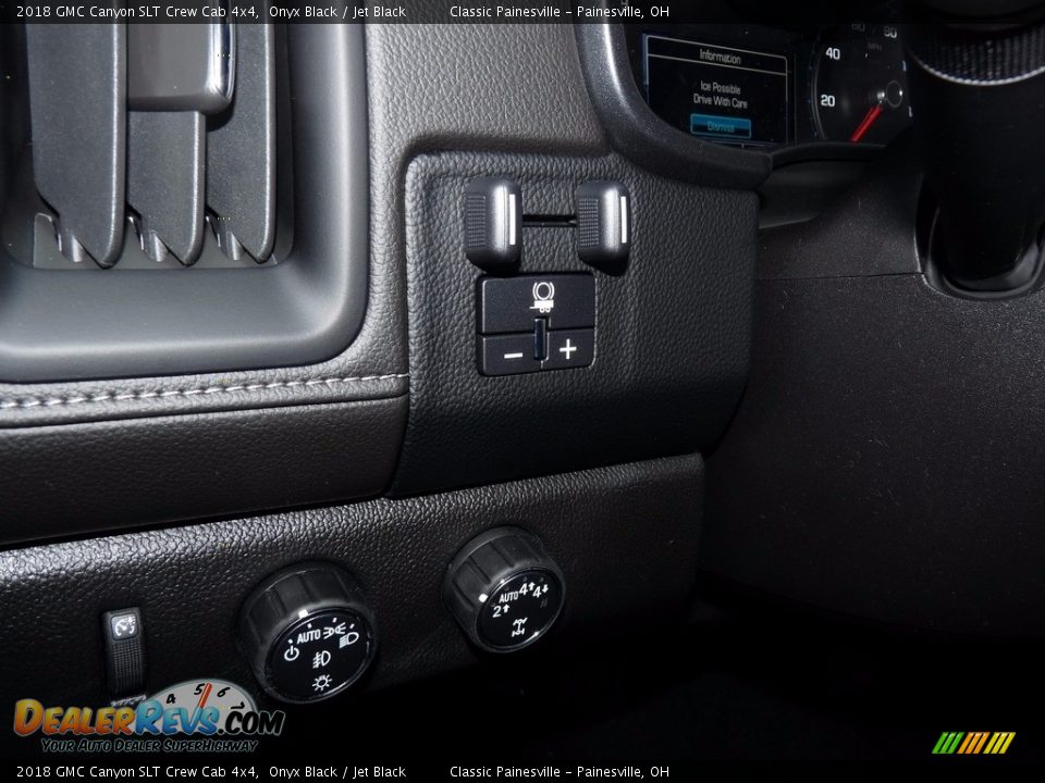 2018 GMC Canyon SLT Crew Cab 4x4 Onyx Black / Jet Black Photo #9