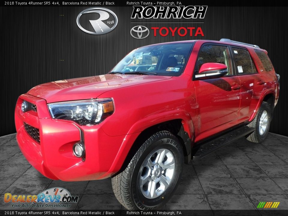 2018 Toyota 4Runner SR5 4x4 Barcelona Red Metallic / Black Photo #4