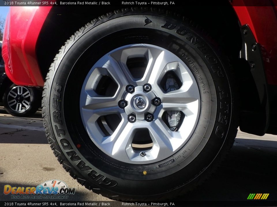 2018 Toyota 4Runner SR5 4x4 Barcelona Red Metallic / Black Photo #5