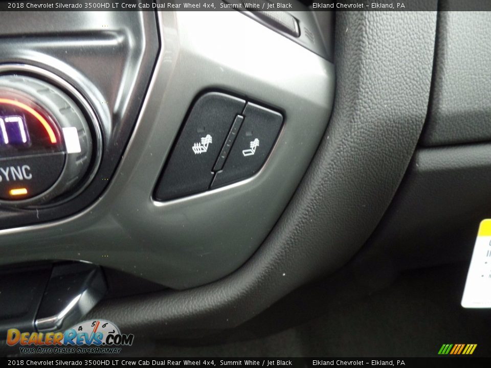 2018 Chevrolet Silverado 3500HD LT Crew Cab Dual Rear Wheel 4x4 Summit White / Jet Black Photo #35