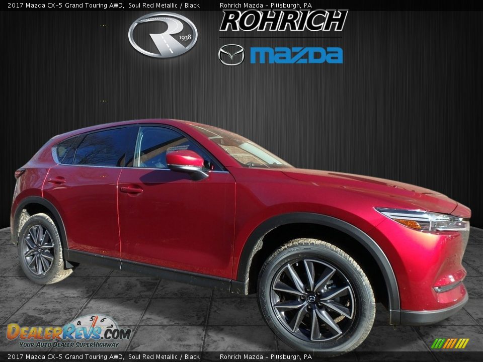 2017 Mazda CX-5 Grand Touring AWD Soul Red Metallic / Black Photo #1
