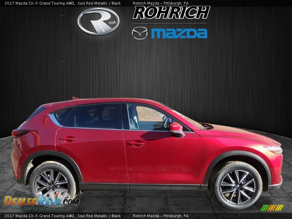 2017 Mazda CX-5 Grand Touring AWD Soul Red Metallic / Black Photo #2