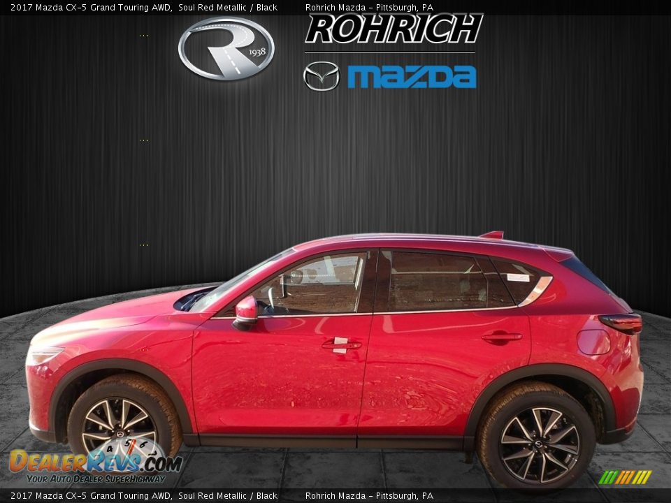 2017 Mazda CX-5 Grand Touring AWD Soul Red Metallic / Black Photo #3