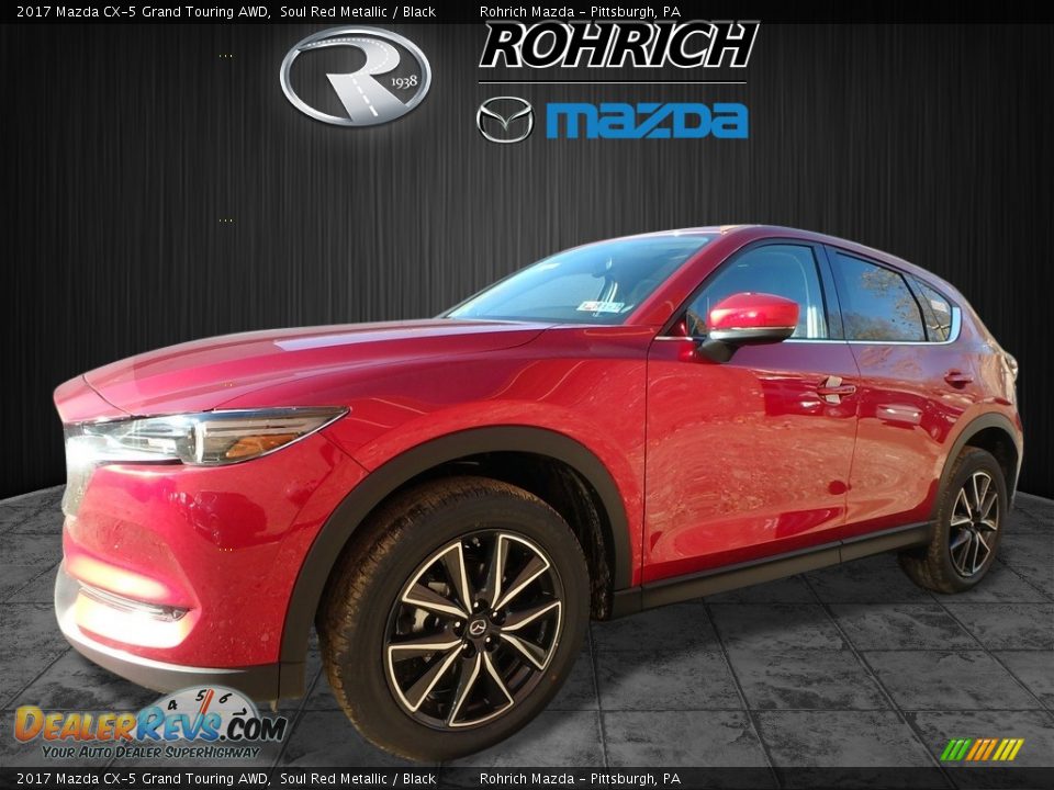 2017 Mazda CX-5 Grand Touring AWD Soul Red Metallic / Black Photo #4