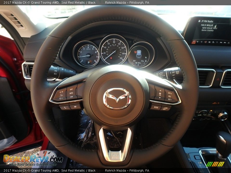 2017 Mazda CX-5 Grand Touring AWD Soul Red Metallic / Black Photo #12