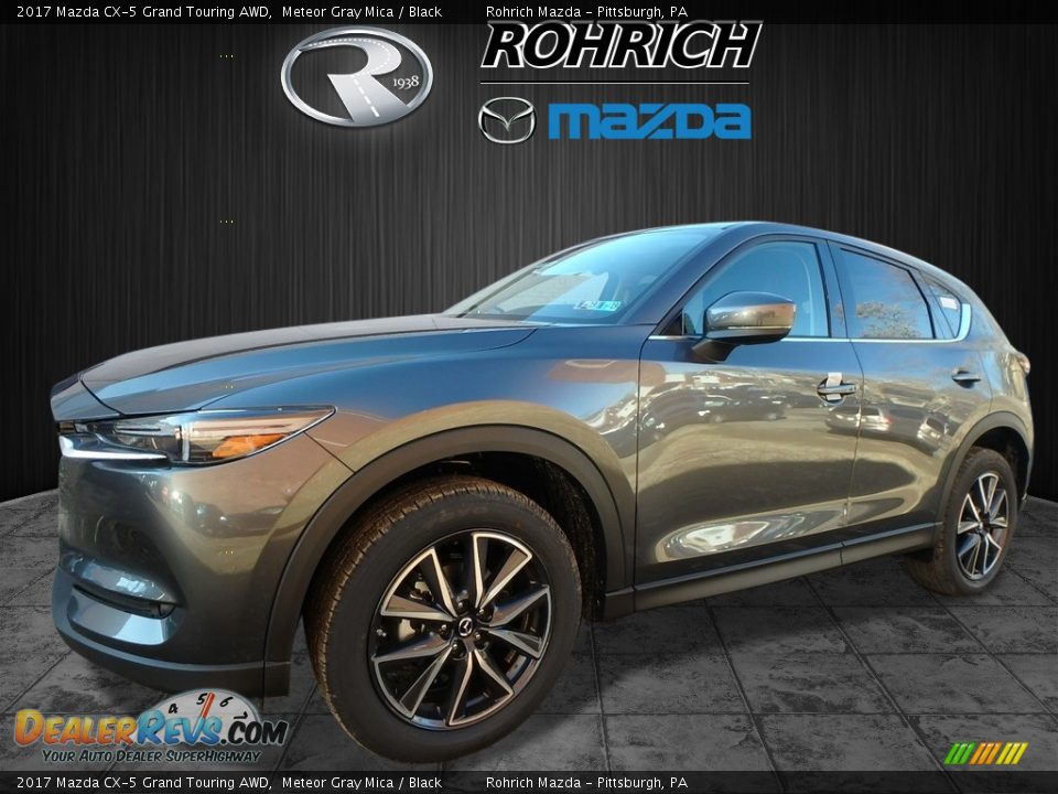 2017 Mazda CX-5 Grand Touring AWD Meteor Gray Mica / Black Photo #4