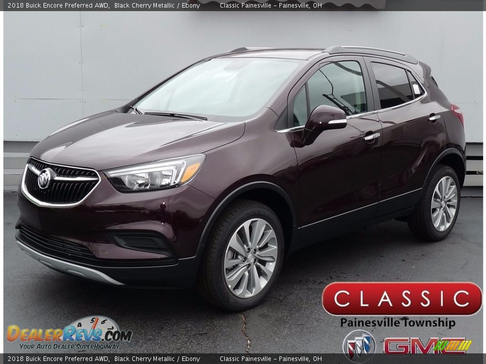 2018 Buick Encore Preferred AWD Black Cherry Metallic / Ebony Photo #1