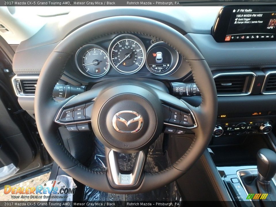 2017 Mazda CX-5 Grand Touring AWD Meteor Gray Mica / Black Photo #12