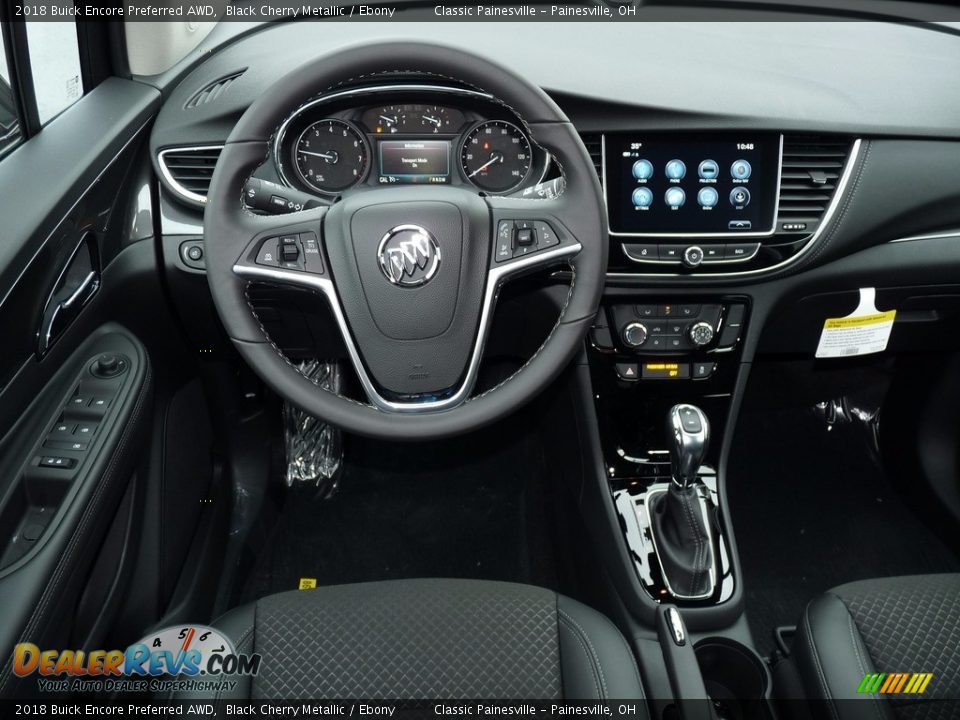 2018 Buick Encore Preferred AWD Black Cherry Metallic / Ebony Photo #8