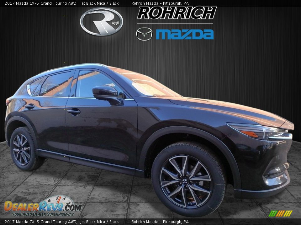 2017 Mazda CX-5 Grand Touring AWD Jet Black Mica / Black Photo #1