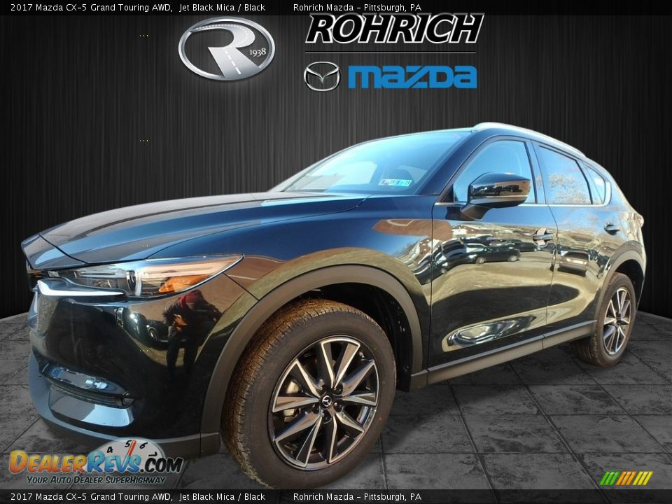 2017 Mazda CX-5 Grand Touring AWD Jet Black Mica / Black Photo #4