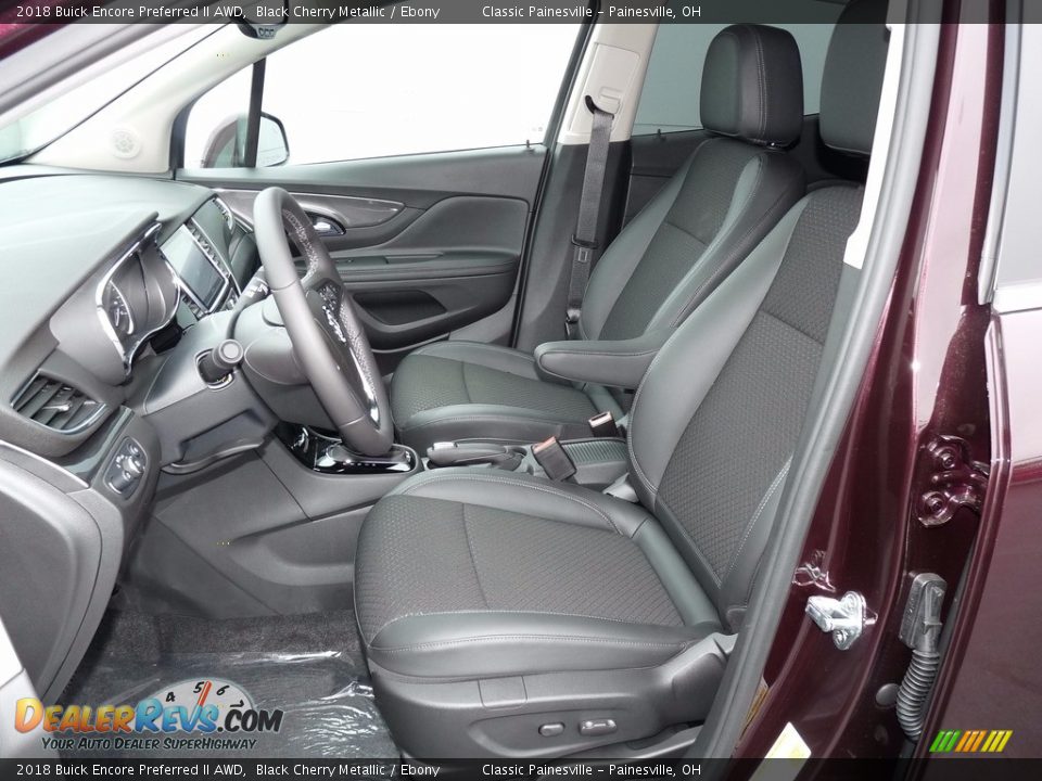 Ebony Interior - 2018 Buick Encore Preferred II AWD Photo #7