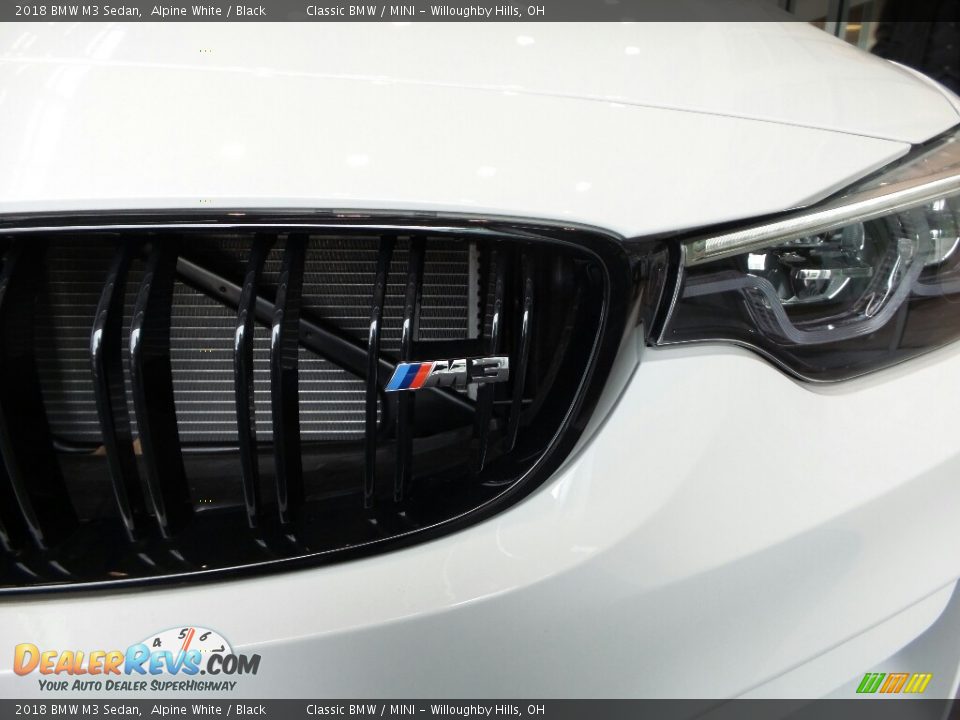 2018 BMW M3 Sedan Alpine White / Black Photo #7