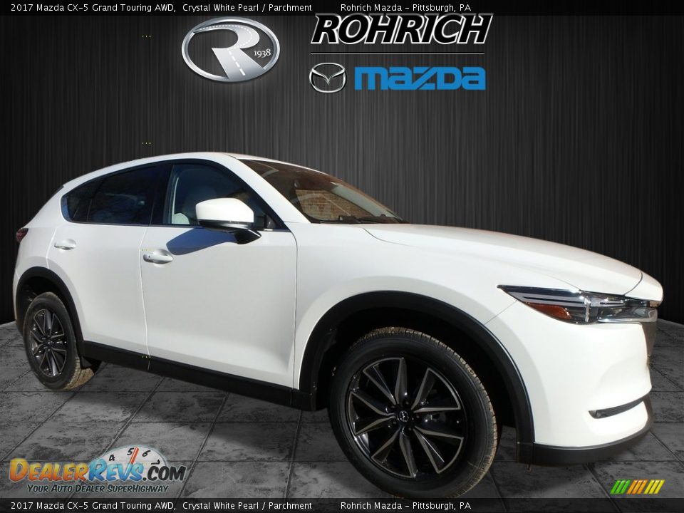 2017 Mazda CX-5 Grand Touring AWD Crystal White Pearl / Parchment Photo #1