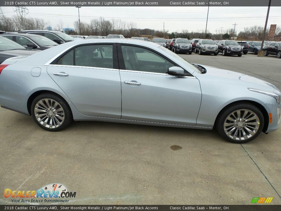 Silver Moonlight Metallic 2018 Cadillac CTS Luxury AWD Photo #2