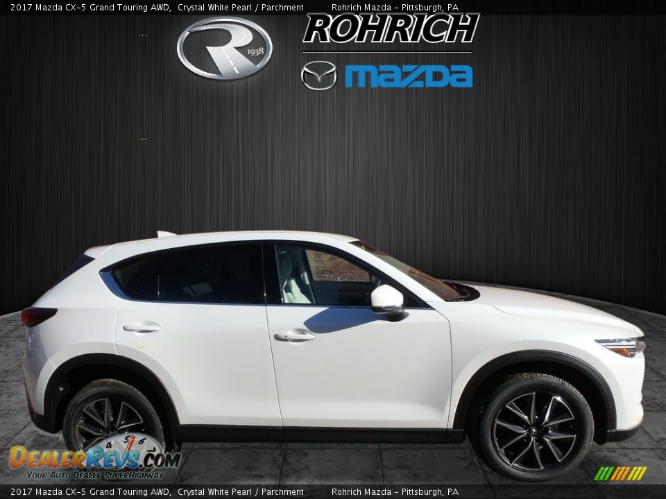 2017 Mazda CX-5 Grand Touring AWD Crystal White Pearl / Parchment Photo #2