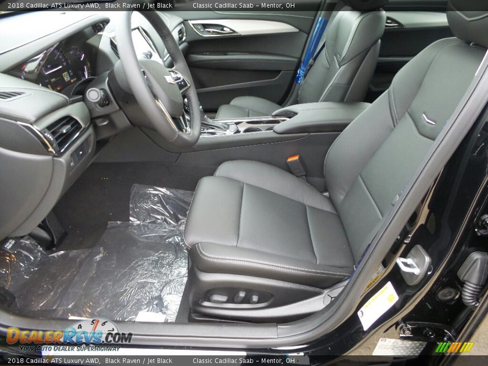 Jet Black Interior - 2018 Cadillac ATS Luxury AWD Photo #3